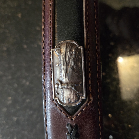 Mens Brighton Onyx belt - Picture 2 of 4